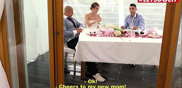  LETSDOEIT - Horny StepSon Fucks Mommy Cindy Shine In Her Wedding Dress
